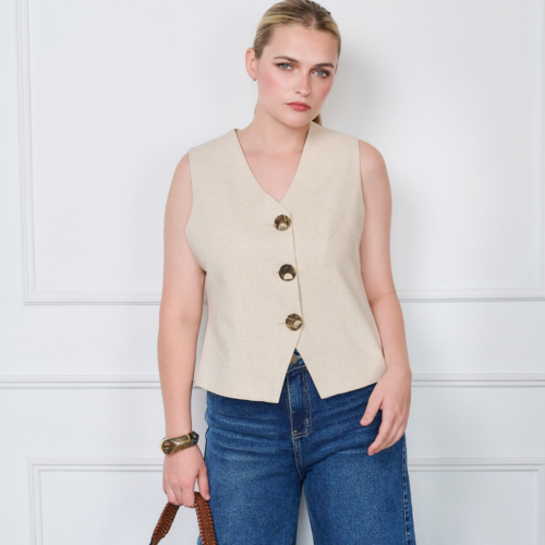 Chaleco Maya Beige