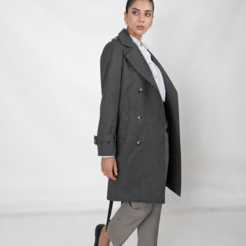 Trench milano Gris