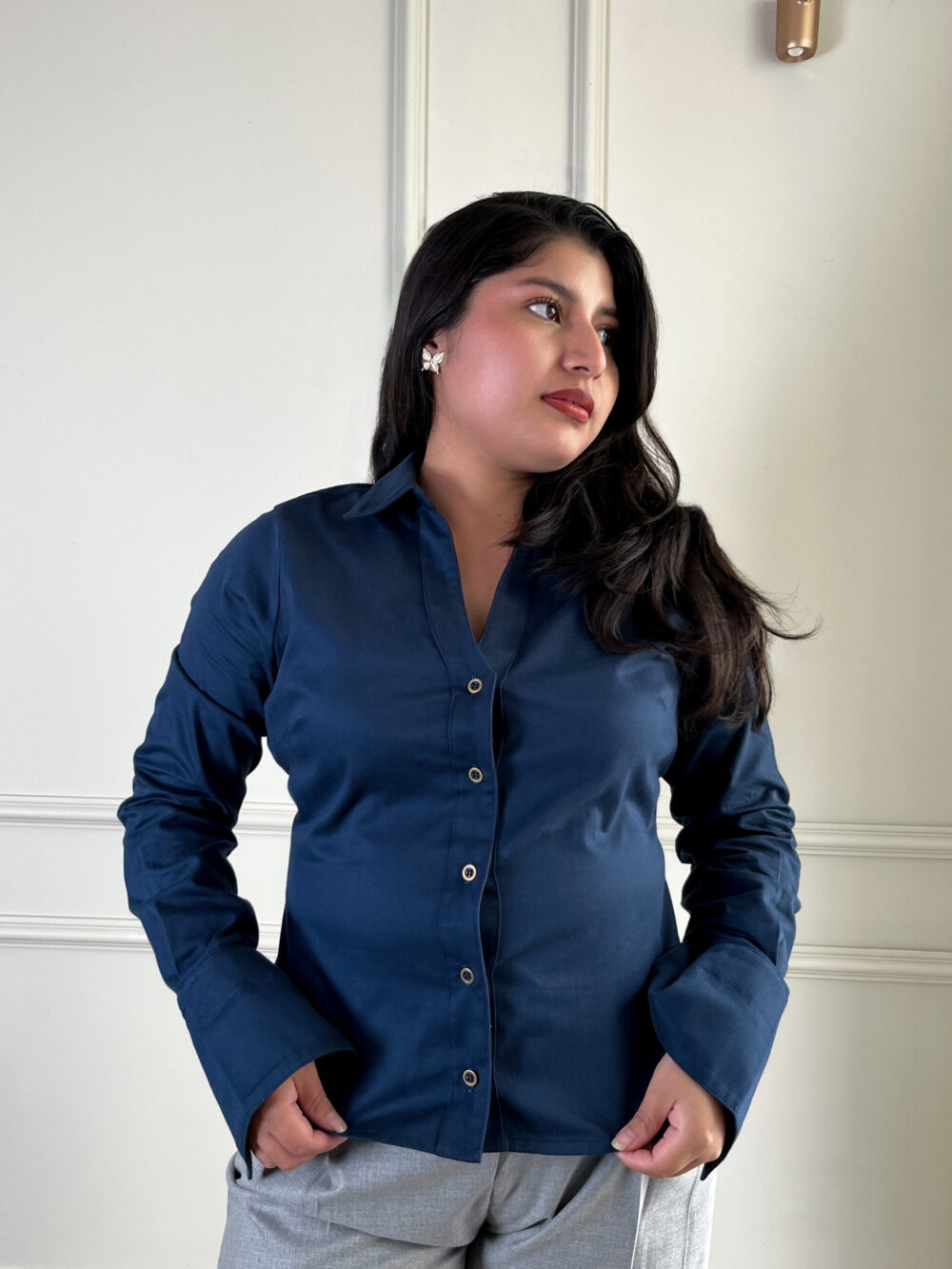Blusa 20 de 20 Azul Acero